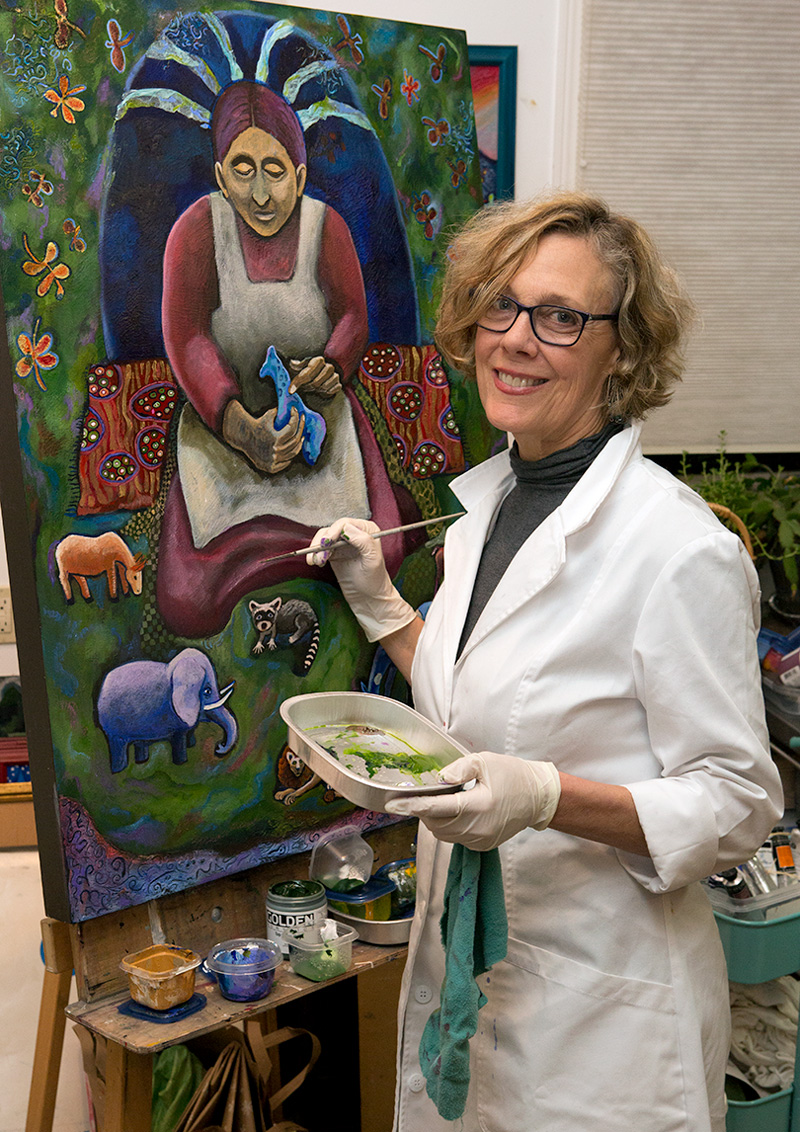 Libby Hoagland in her studio