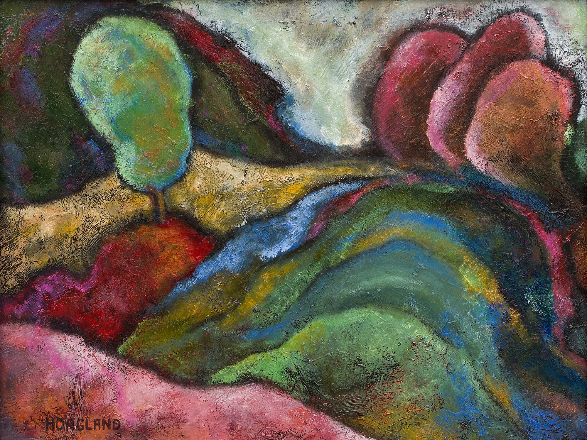 Landscape with Pink Trees