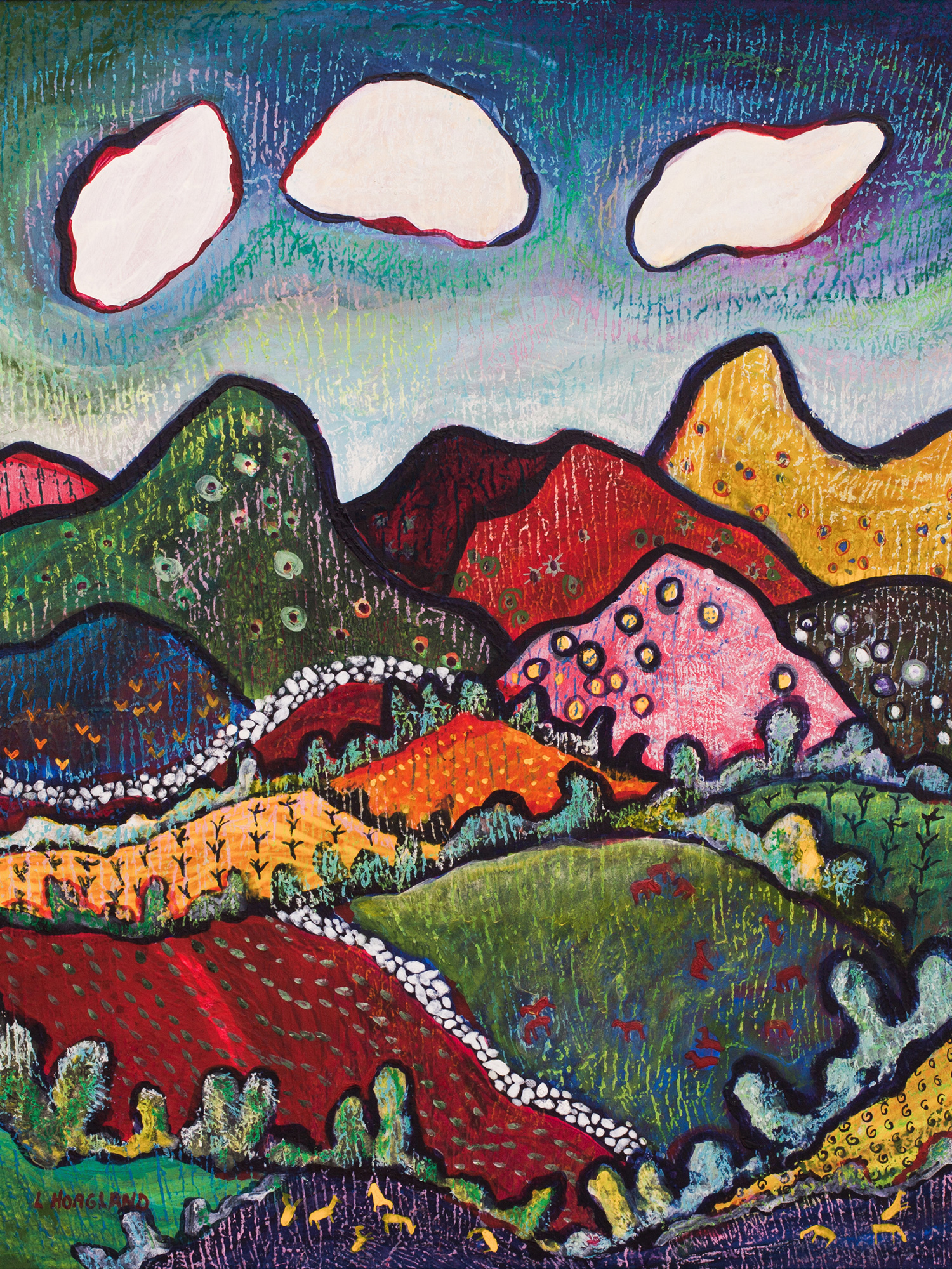Whimsical Landscape Fertile Valley