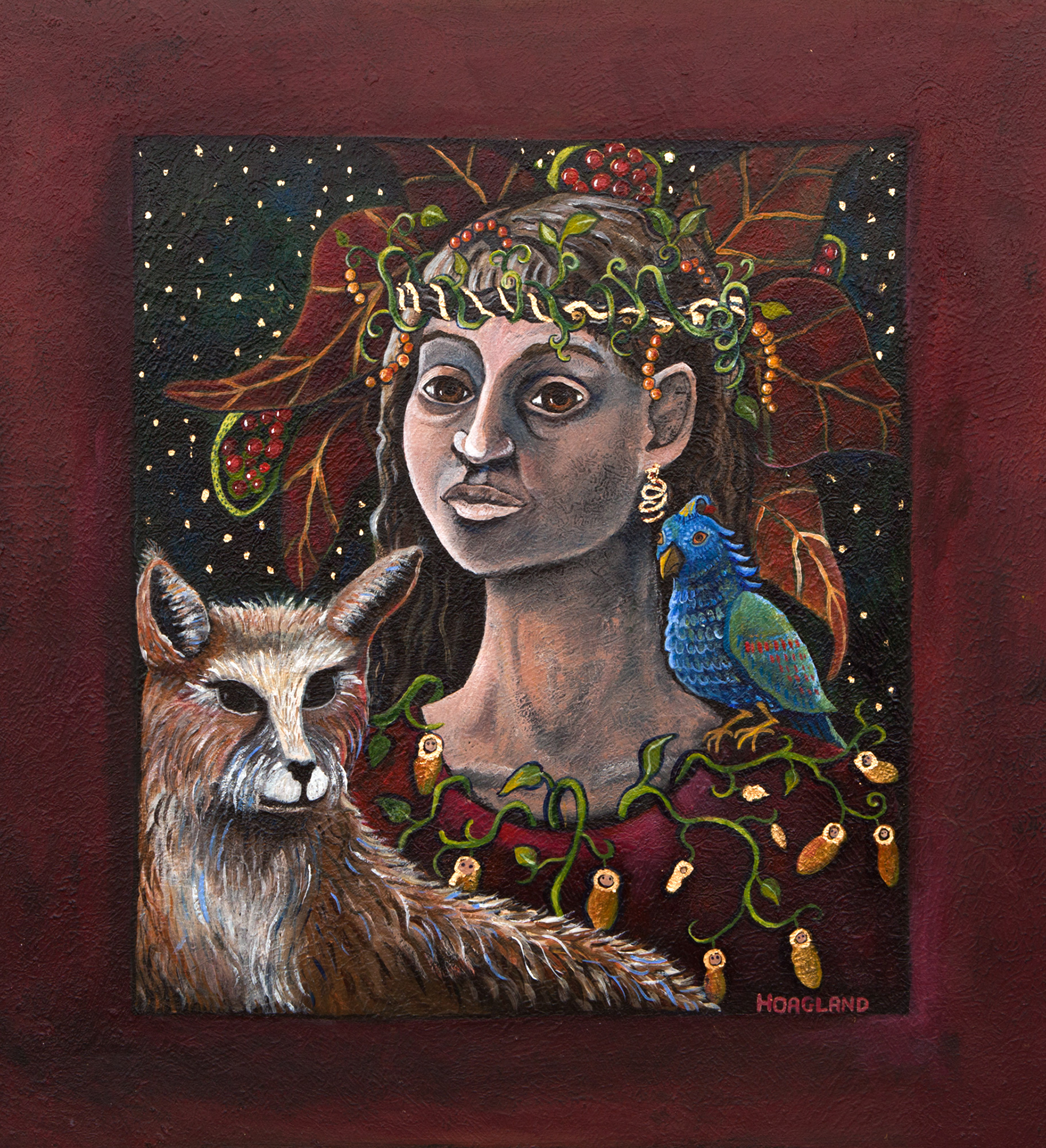 Woman with Fox