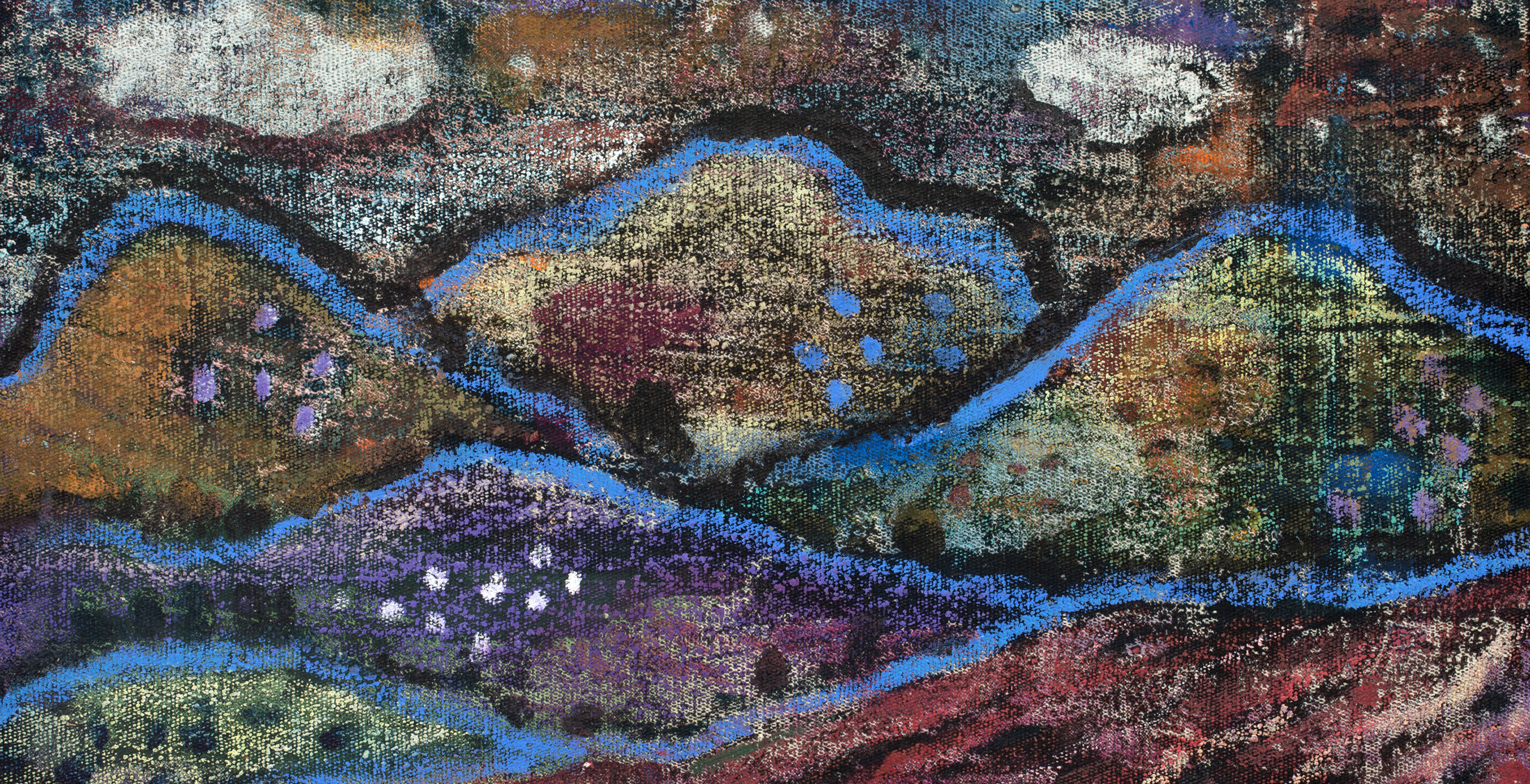 Whimsical Landscape Night Scene